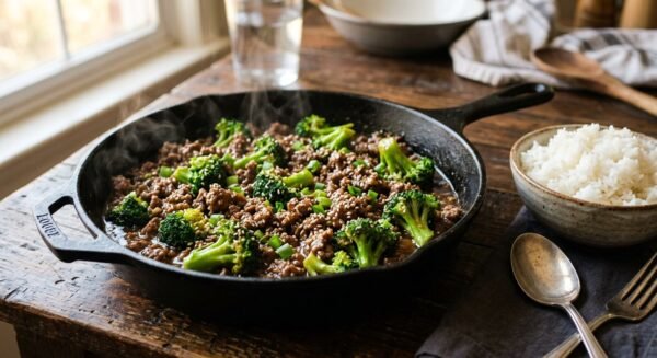 Ground Beef and Broccoli (Takeout Flavour, 20 Minutes)